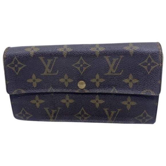 Louis Vuitton Handbags - Louis Vuitton Brown Sarah Large Canvas Travel Wallet